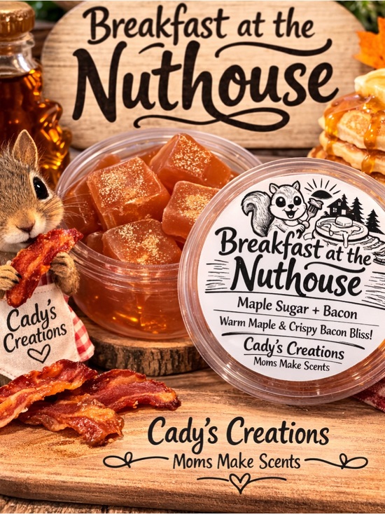 Hand Crafted Other - "Breakfast at the Nuthouse" Maple Sugar + Bacon Wax Melt